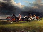Theodore   Gericault The Epsom Derby (mk09) oil painting